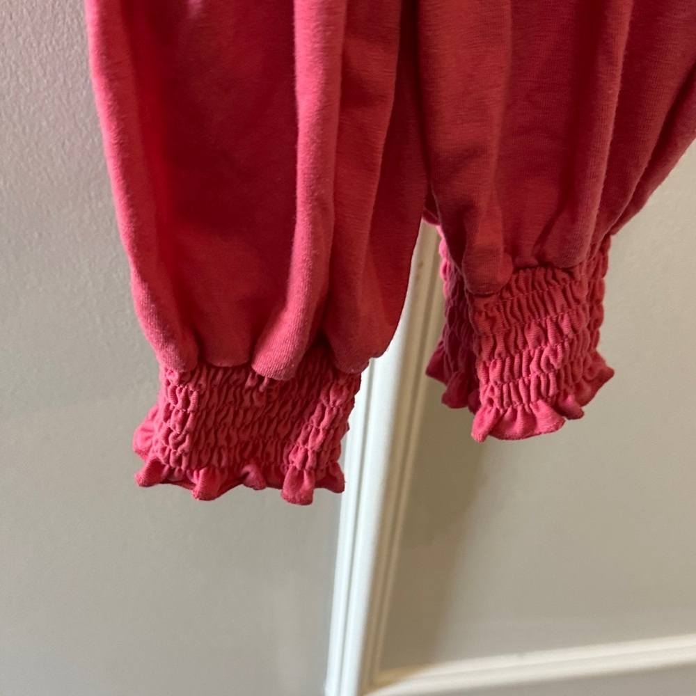 Zenana Outfitters Red Smocked Joggers XL - Picture 7 of 11